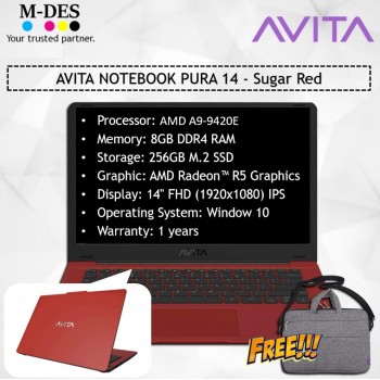 AVITA NOTEBOOK PURA 14 - Sugar Red