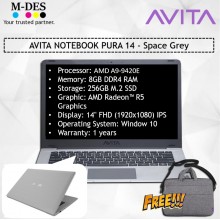 AVITA NOTEBOOK PURA 14 - Space Grey