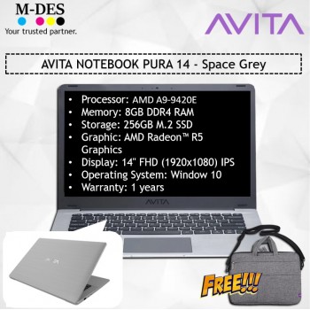 AVITA NOTEBOOK PURA 14 - Space Grey