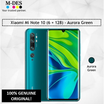 Xiaomi Mi Note 10 Smartphone (6GB + 128GB) - Aurora Green