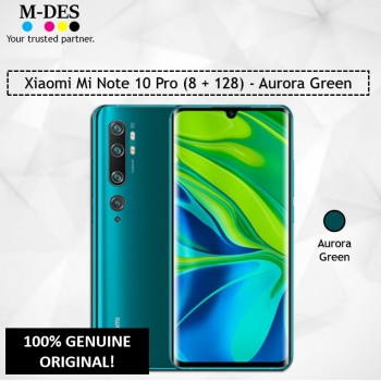 Xiaomi Mi Note 10 Pro Smartphone (8GB + 128GB) - Aurora Green