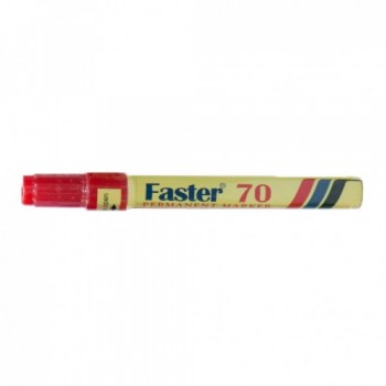 Faster 70 Permanent Marker Pen - Red