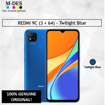 REDMI 9C (3GB + 64GB) Smartphone - Twilight Blue
