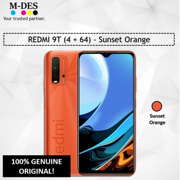 REDMI 9T (4GB + 64GB) Smartphone - Sunset Orange