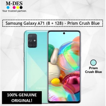 Samsung Galaxy A71 (8GB + 128GB) Smartphone - Prism Crush Blue 