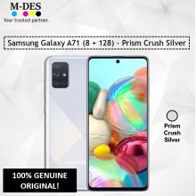 Samsung Galaxy A71 (8GB + 128GB) Smartphone - Prism Crush Silver 