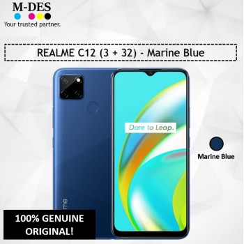 REALME C12 (3GB + 32GB) Smartphone - Marine Blue