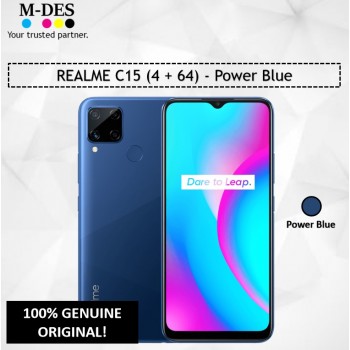REALME C15 (4GB + 64GB) Smartphone - Power Blue 