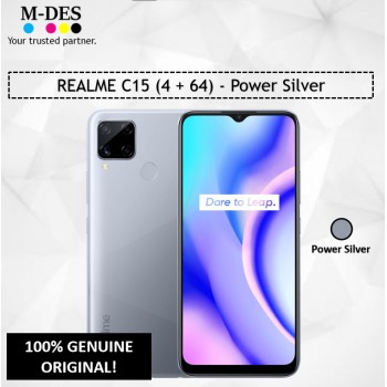 REALME C15 (4GB + 64GB) Smartphone - Power Silver