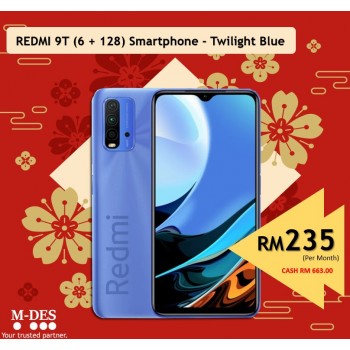 REDMI 9T (6GB + 128GB) Smartphone - Twilight Blue