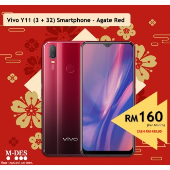Vivo Y11 (3 + 32) Smartphone - Agate Red