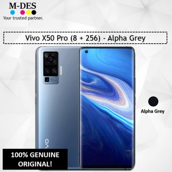 Vivo X50 Pro (8GB + 256GB) Smartphone - Alpha Grey