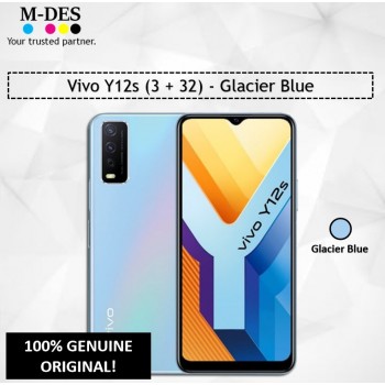 Vivo Y12s (3GB + 32GB) Smartphone - Glacier Blue
