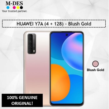 HUAWEI Y7A (4GB + 128GB) Smartphone - Blush Gold